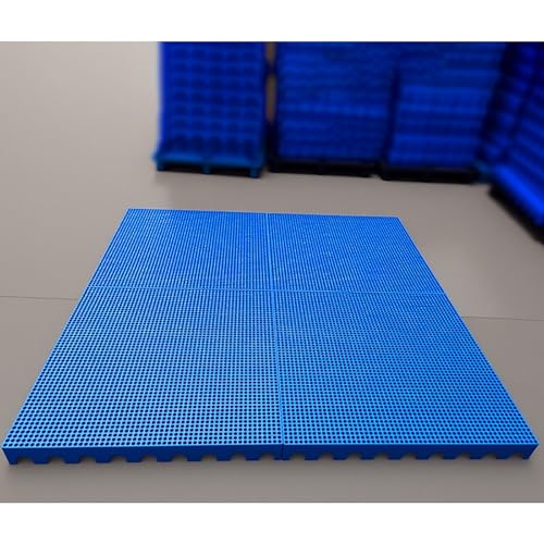 Palé de plástico HeavyDu apilable y base de suelo impermeable 6
