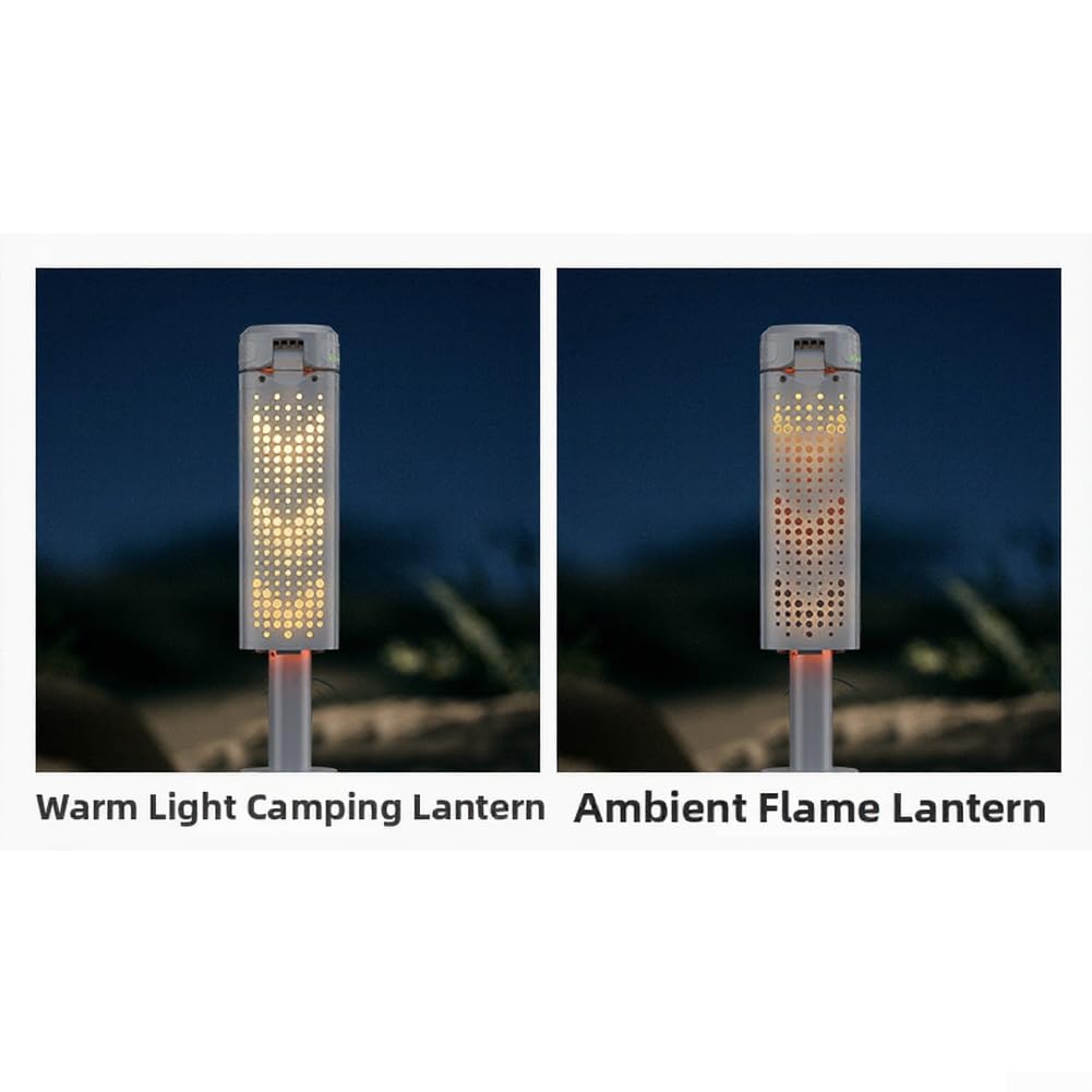 Faltbare LED Laterne 1000lm Dimmbar PC+ABS Aluminium | 8000mAh für akku, USB Ein-/Ausgang, Powerbank Funktion, wasserdichtes Design, lange Laufzeit bis 13h