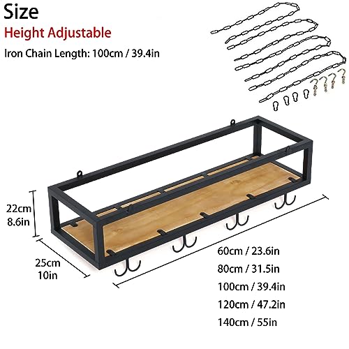 Étagère de rangement suspendue pour optimiser l'espace des petits bars - 3