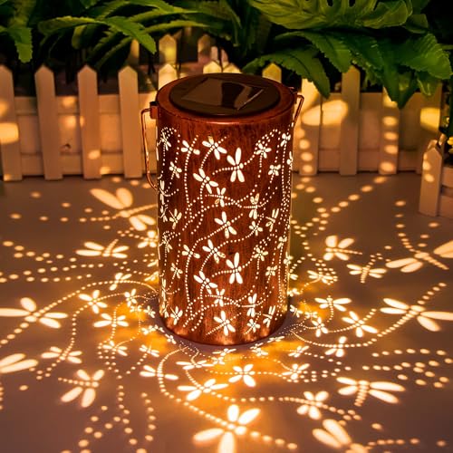 DIBIEECN Solar Dragonfly Lantern