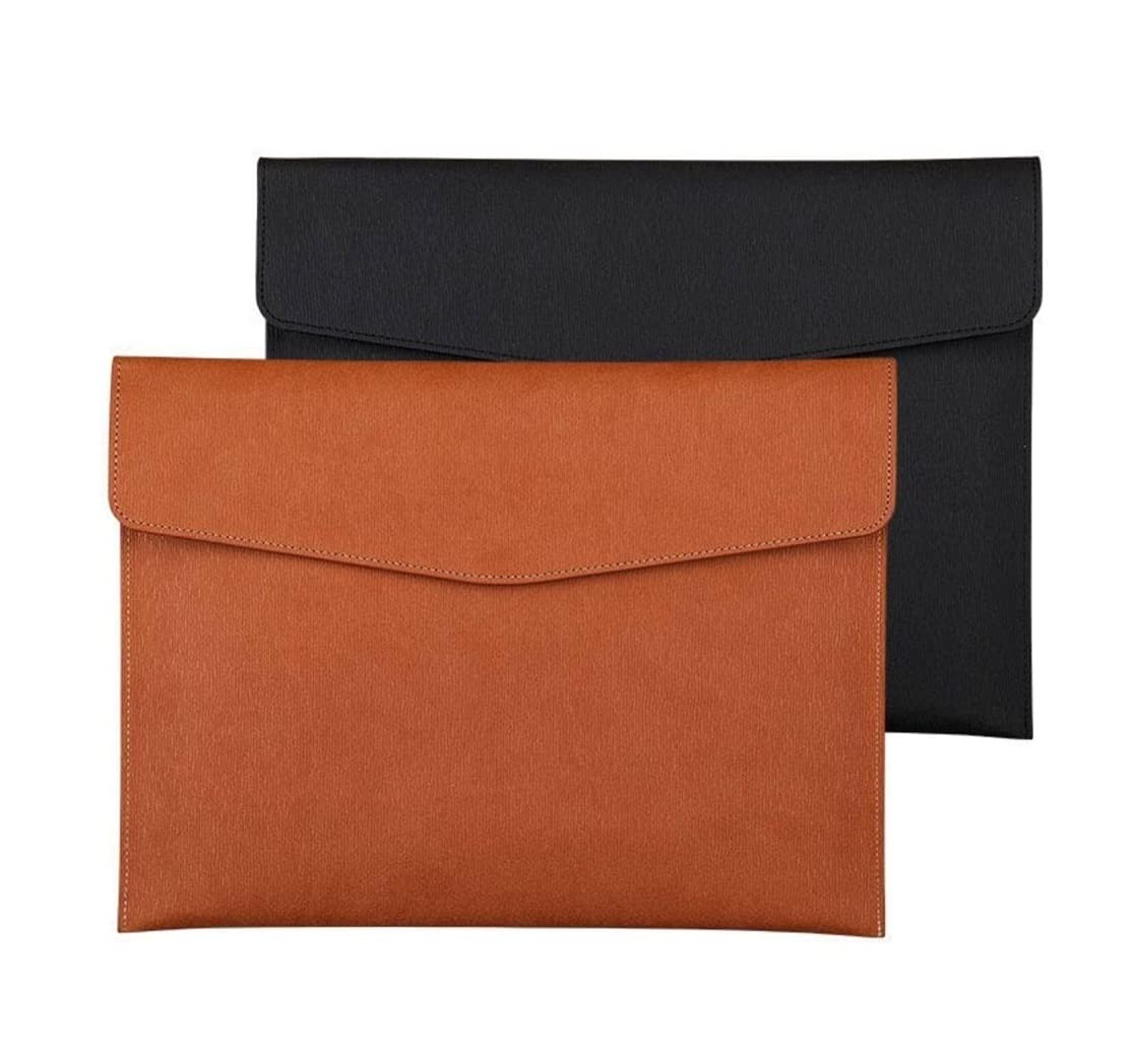 Mappe Schnellhefter Aktenordner 2 Stück A4 Große Kapazität Aktenordner Aufbewahrungstasche Paket Pu-Leder Schwarz Grau Taschenordner Schreibtisch-Organizer Bürobedarf Sammelmappe