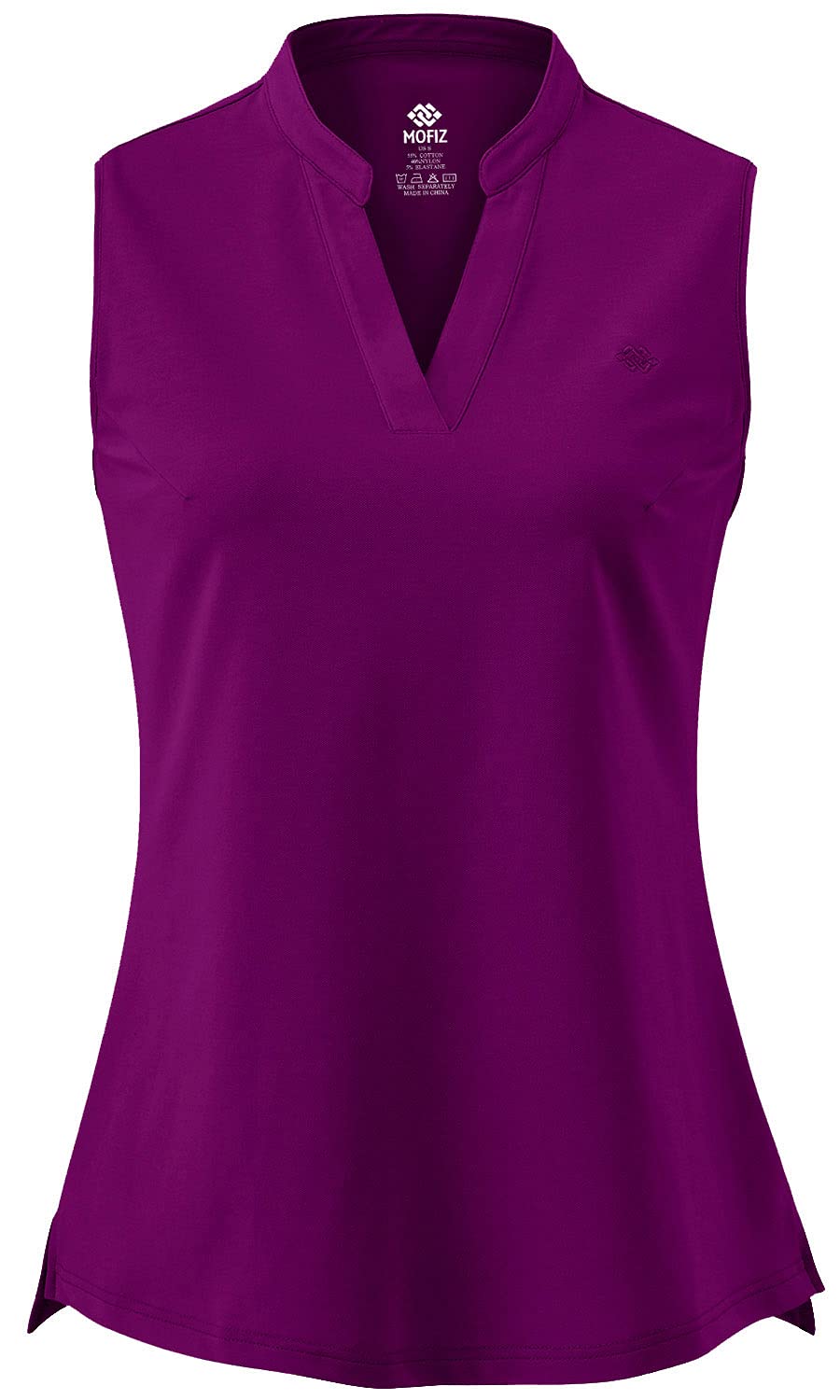 Polo Senza Maniche Donna Camicia Sports Canotta Cotone Estiva Traspirante Golf Top
