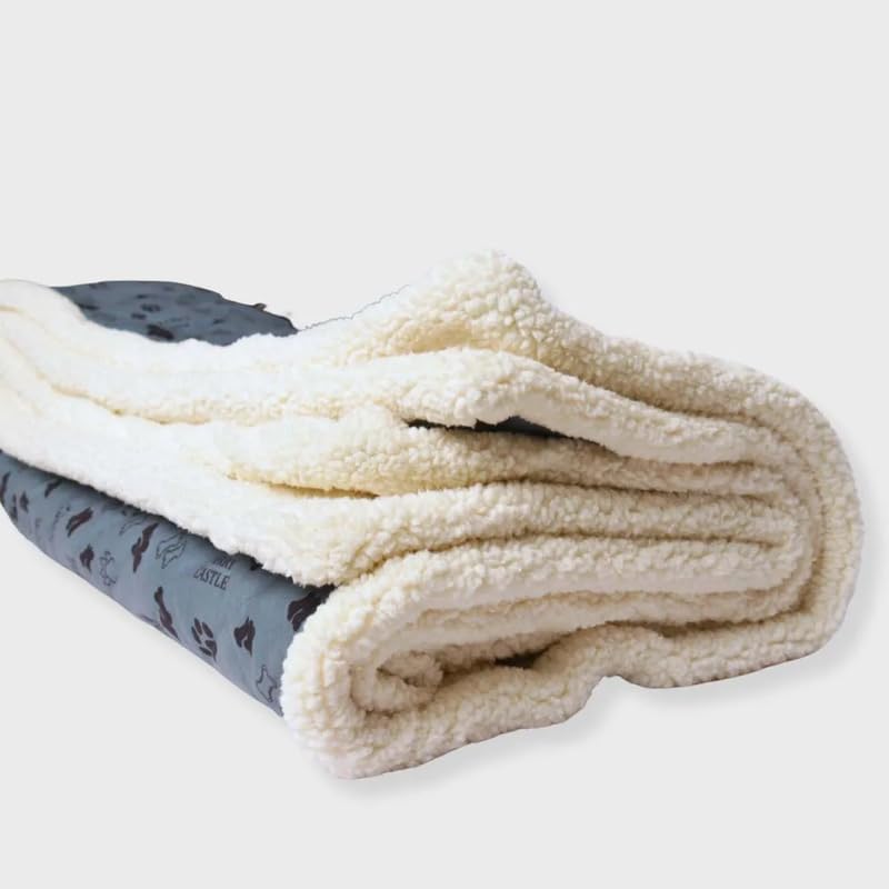 Image of Blanket for Dog & Cat 100% Polyester Warm Comfortable pet Blanket (Large, Dusty Blue)