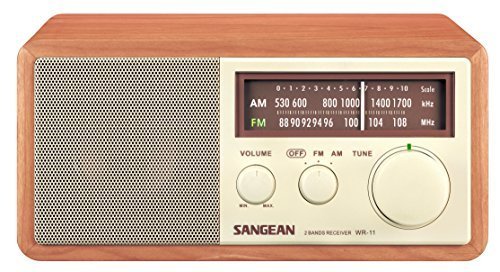 Sangean WR-11 AM/FM TABLE TOP RADIO wa, WR11.WALNUSS by Sangean Europe BV
