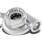 Minituare Spinnable Turbocharger Compressor Key Chain (Polished Chrome)