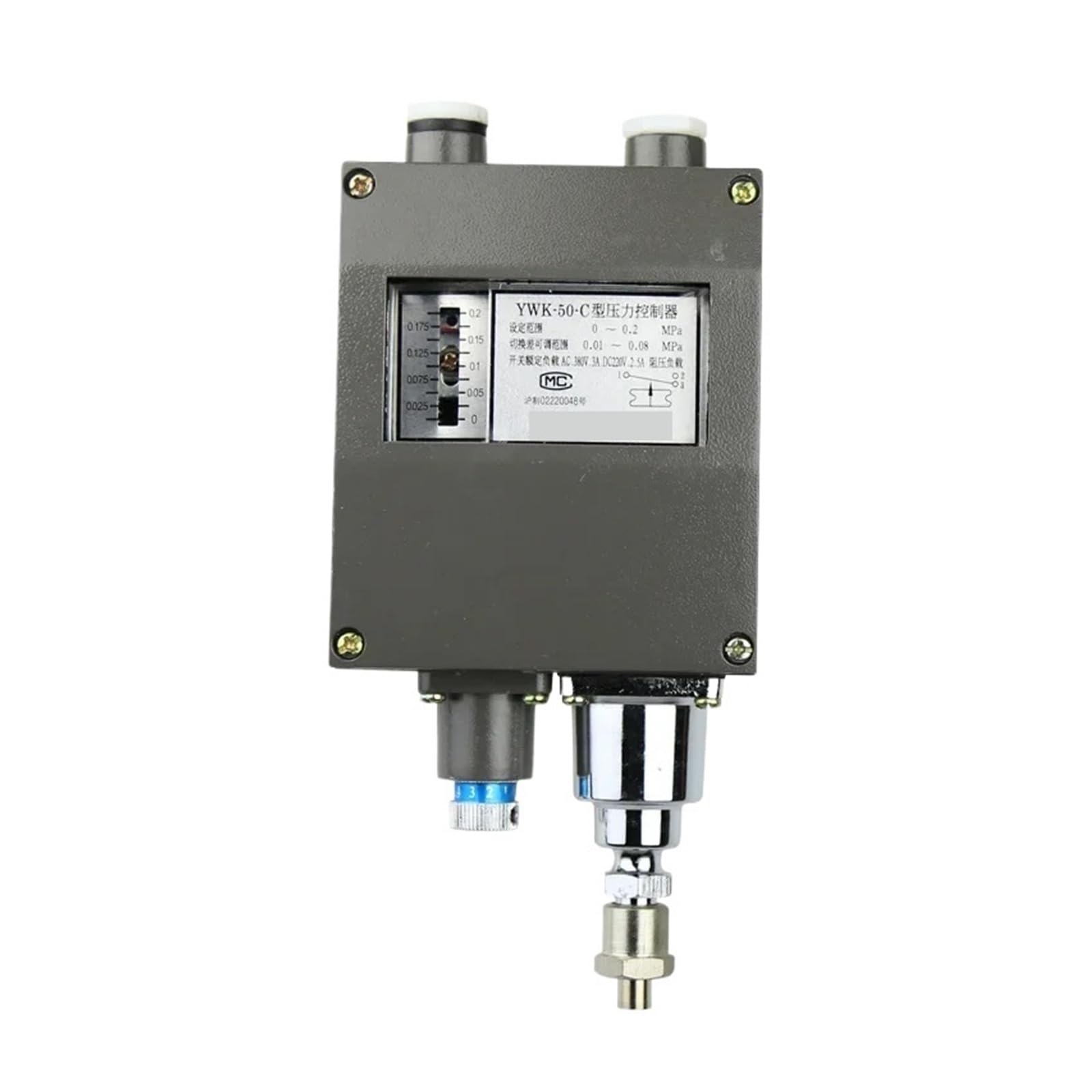 Controlador de presión YWK-50-C con resistencia al agua e interruptor 0.5mpa