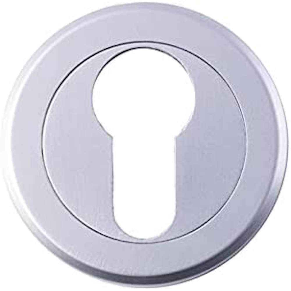 Serozzetta Escutcheon (Single) Euro Profile - Satin Chrome
