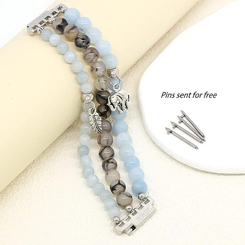 Miniatura 2 de LuReen Correa compatible con Galaxy Watch 6Watch 5Galaxy Watch 4 Band 1.575 in 1.732 in, Galaxy Watch 5 Pro Band 1.772 inWatch 6 4 Classic Band