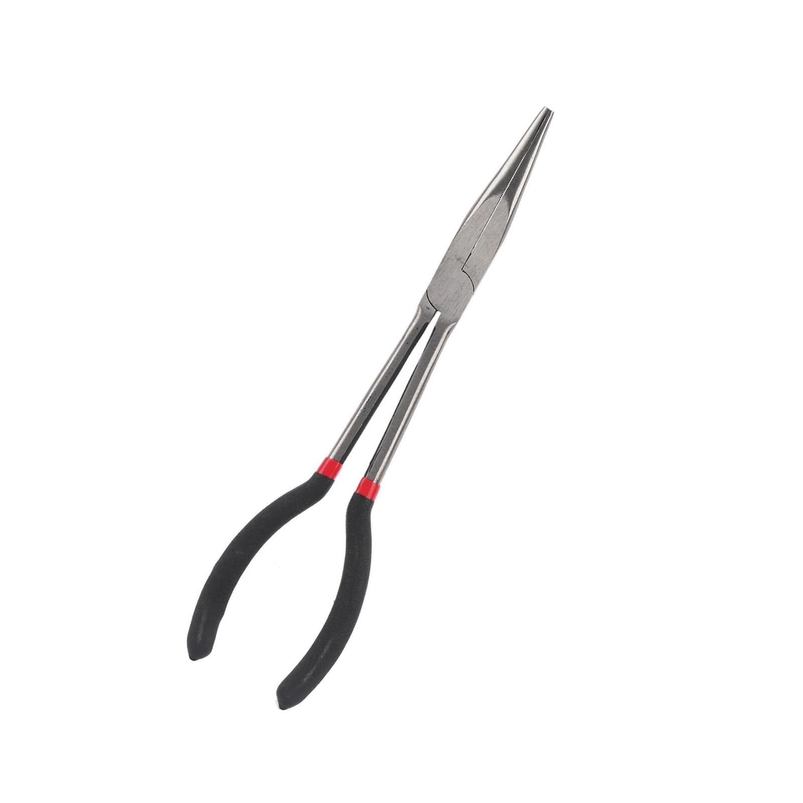 Pinza a Punta a Naso Lungo con Manico a Non Slip per la Riparazione - Kit Pinza a Naso Ad Ago in Acciaio