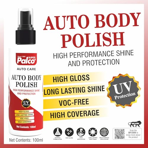 Image of PALCO Auto Body Polish for Bike Car UV Protection Long Lasting Shine 100ml