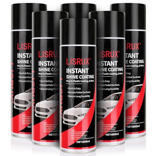 Ceramic Paint Sealant Spray, 72 Fl Oz Spray Wax for Cars, Quick and Easiest Step to Add Gloss, High Shine & Protection, for Trucks, Motorcycles and RVs, Safe on All Surfaces, 6-Pack