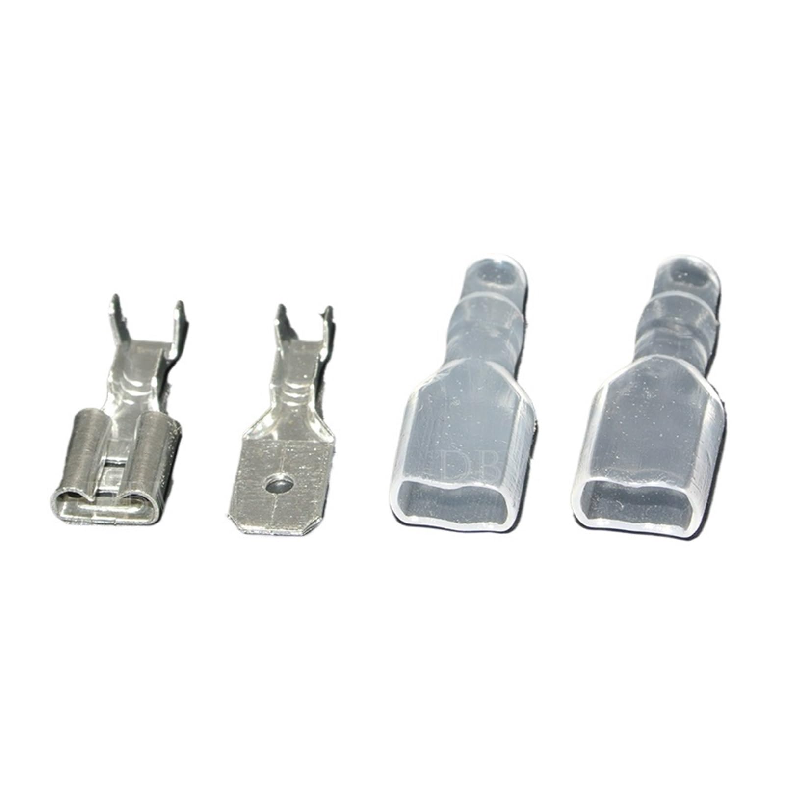 Bylsagwht Women's One Color 200Pcs 6.3Mm Crimp Terminal 50 Spade Connector & Male With 100 Case