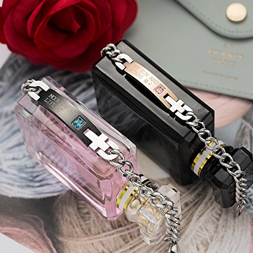 Seensea Couples Matching Set 2 Pieces Link Bracelet Titanium Stainless Steel Chain Wrist Cuff For Valentine'S Day Gift Jewelry thumb #3
