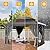 DWVO 12x14ft Hardtop Gazebo Double Roof with Nettings and Curtains, Heavy Duty Galvanized Steel Outdoor Roof for Patio, Backyard, Deck, Lawns, Gray