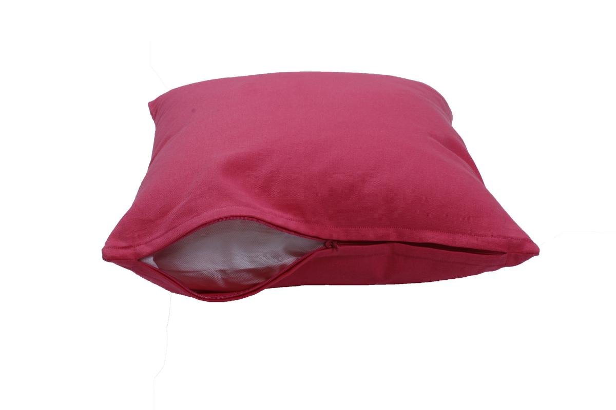Pink Cotton Cushion Cover - 16x16" -2