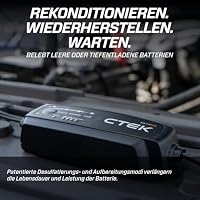 CTEK NXT 5 Smart-Batterieladegerät 12 V, 5 A, kompatibel mit Blei-Säure- und Lithium-Batterien, Rekonditionierungsmodus, AGM-Optimierung, Temperaturkompensation, praktischer Batterie-Wartungsgerät – Ansicht 4