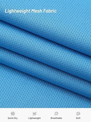 Image of HXP 6 Pack Boys Mesh Athletic Shirts Youth Kids Dry-Fit T-Shirts | Available in Sizes 5-18 Shirts for Boys, Mesh Athletic Kids Clothes, Basketball, Soccer, Football, Golf, School, Summer