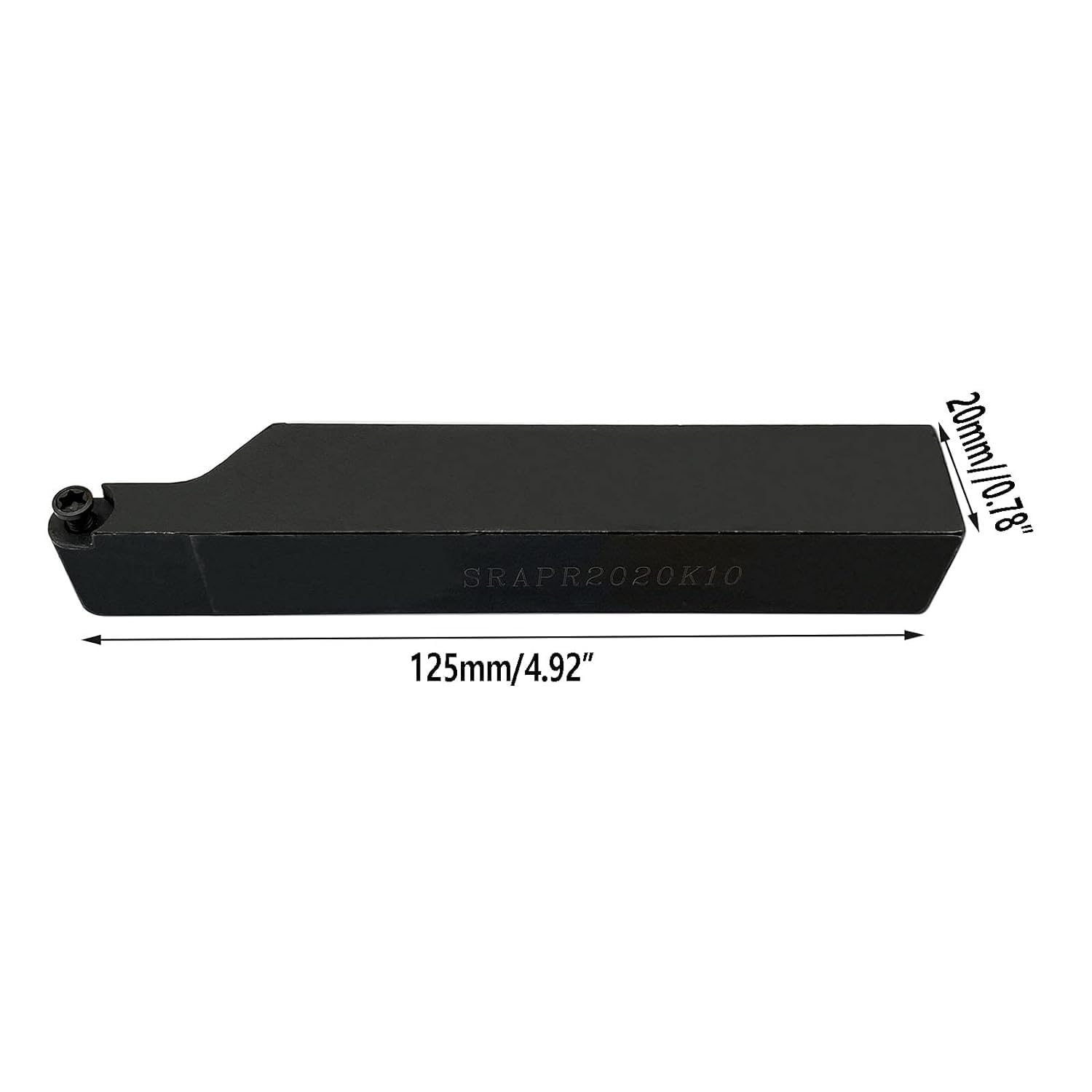 SRAPR 2020K10 + RPMT10T3 Support rotatif à 90° pour inserts ronds en carbure de tungstène RPMT10 RPMT08 (SRAPR2020K10+R5)