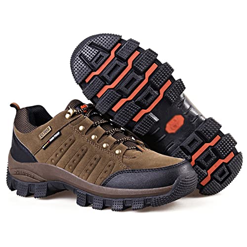 Mens Low Rise Trekking Hiking Shoes, Lightweight Outdoor Travelling Camping Climbing Shoes, Lace-Up Sports Trainers2