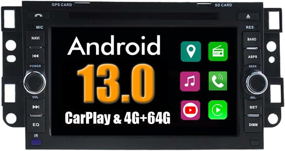 Autoradio Stéréo Android 15 à écran Tactile De 9,7 Pouces Avec Navigation GPS Pour Captiva 2006-2012 Lecteur MP5 Prise En Charge Du Contrôle Du Volant DSP Carplay Bluetooth Caméra Arrièr(Size