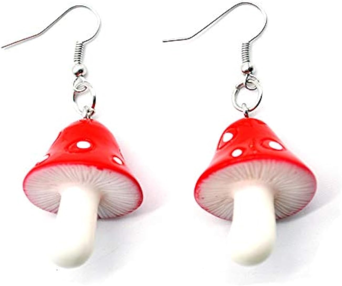 Women Environmental theme Acrylic Dangle Earrings For Female Party Red Purple Acrylic Colorful Mushroom Long Pendant Earrings