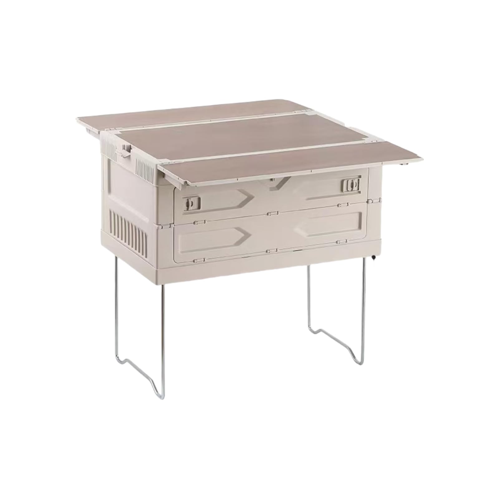 Boîte de rangement extérieure camping contre humidité malle robuste de soute