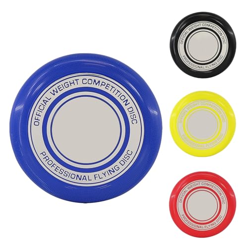 25cm Professional Flying Disc - Fun Flying Saucers for Everyone and Adults Beach Garden and Park Game for Family and Friends Official Weight 180g Competition Disc Colour Sent at Random