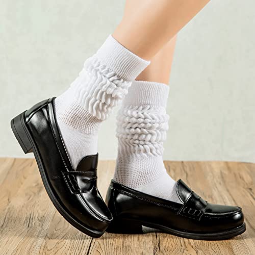 Image of Century Star Knee High Slouch Socks for Women - 80s 90s Scrunch Socks Soft Leg Warmers Stacked Boot Socks Holiday Daily