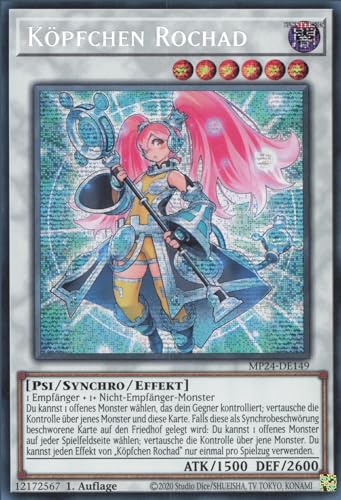 Köpfchen Rochad MP24-DE149 Secret Rare Deutsch Boosterfrisch 1. Auflage - 25th Anniversary Tin: Dueling Mirrors - mit ReCollectibles-Versandschutz - für Yu-Gi-Oh!