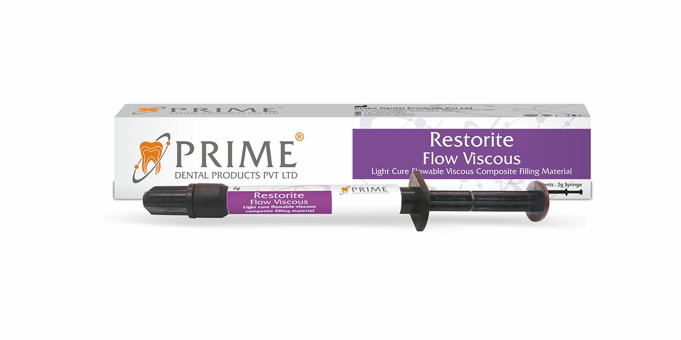Prime Dental Light cure Flowable Composite Shade A2 (Restorite Flow Viscous A2)-image-4