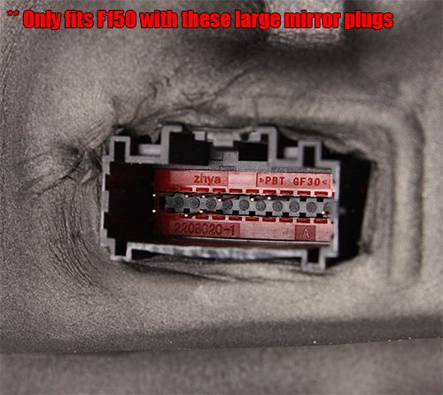 Modifystreet® Power Side Towing Mirrors With Turn Signal & Heated Defrost & Clearance Light & Puddle Light For 2015-2016 Ford F150 (22 Pin Connector With Auxiliary Light Button) Models #TOP5