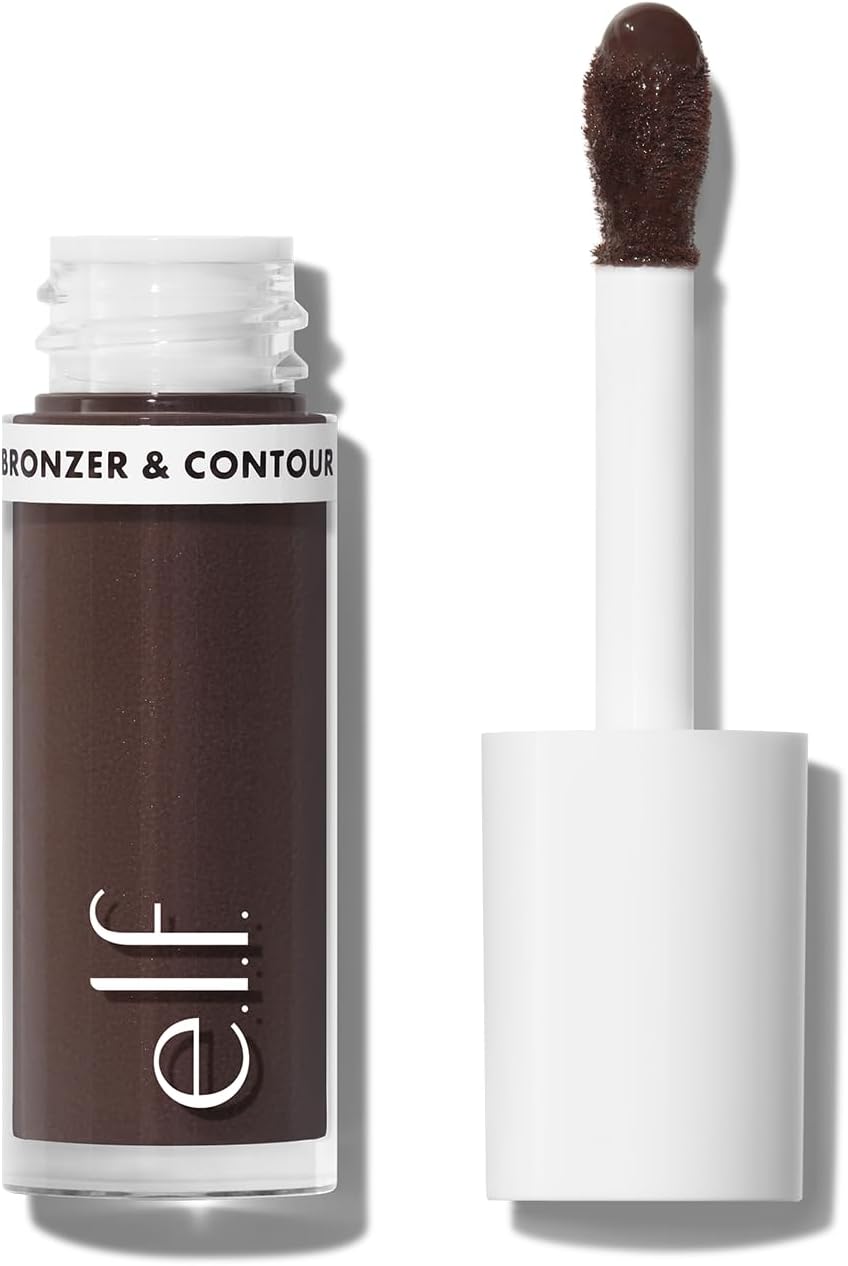 Camo Liquid Bronzer & Contour, Highly Pigmented, Natural-Looking Glowy Finish, Long-Lasting, Rounded Applicator, Vegan & Cruelty-Free, 10 Rich