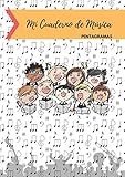  Cuaderno de Música Pentagramas: Libreta para Notación Musical para Niños, 5 Pentagramas por Página, 100 Páginas A4