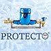 PROTECTO, Copertura protettiva per contatori d'acqua, anti-gelo fino a -23 °C, 100% impermeabile