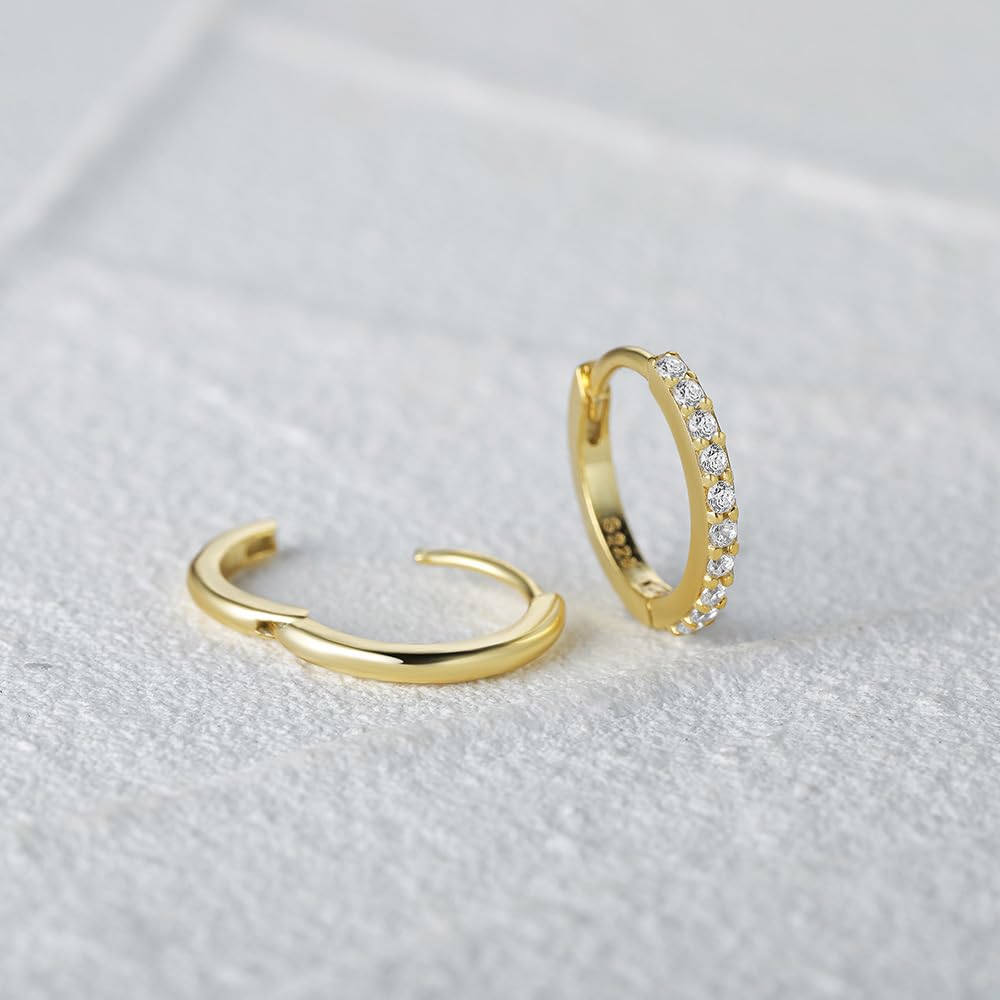 Orecchini Argento 925 Sterling Orecchini A Cerchio Di Zircone Argento Orecchini Cerchio Donna