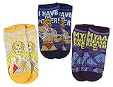 Masters of the Universe Character Ankle Socks He-man Skeletor She-ra 3 PK for Men and Women