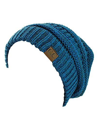 Image of Cambridge Select Thick Slouchy Knit Oversized Beanie Cap Hat