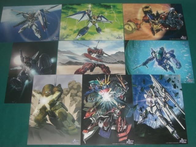 Amazon | モビルスーツ イラストシート 9種セット＋クリアファイル