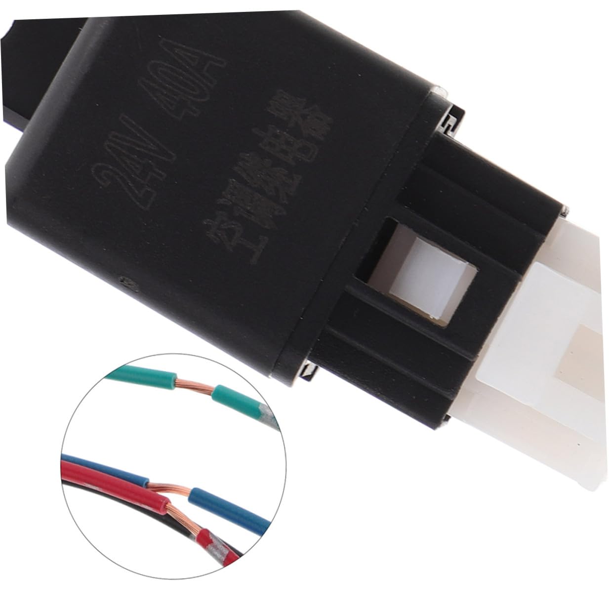 2pcs Car Air Conditioning Relay 4-pin Heavy Duty 24v 40a Electrical Relay for Cars and Easy Installation Suitable for Automotive Air Conditioning Systems Random Random Color