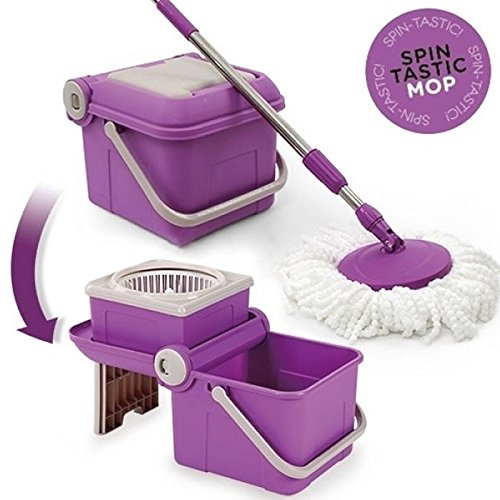 Omnidomo Spin Tastic -Mocio Rotante con Secchio e
