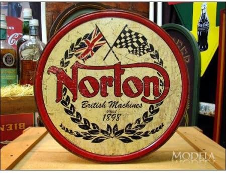 Amazon Co Jp アメリカンブリキ看板 Norton ノートン ロゴマーク ホーム キッチン