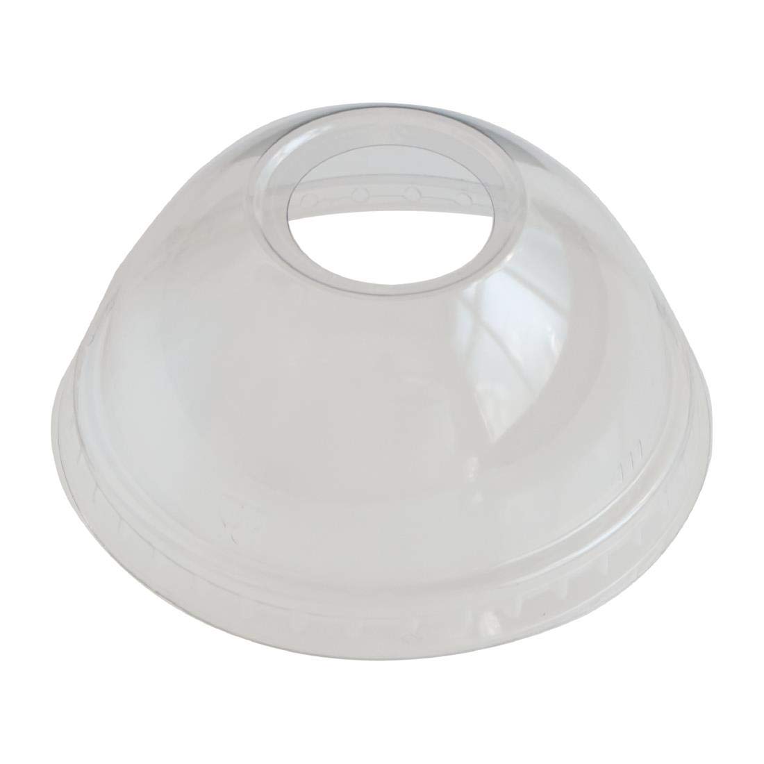 eGreen RPET Dome Lid with Straw Hole 93mm (1000 Pack)