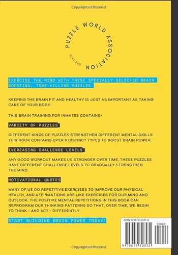 Independently Published International, P.W.A Prisoners Activity Book: Brain Training For Inmates thumb #1