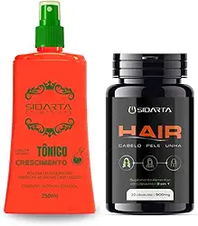 Kit Crescimento Intenso Sidarta - Vitamina capilar + Tônico Capilar