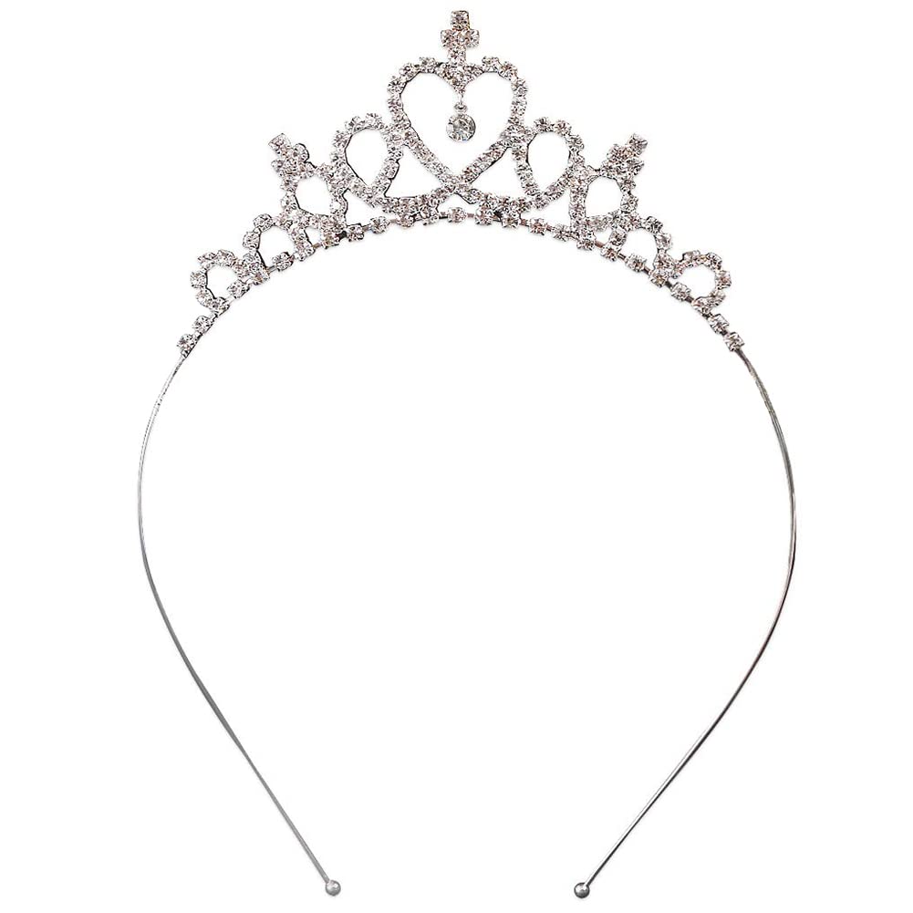 Diadème Princesse Adulte Couronne De Princesse Adulte En Argent Et Strass -  Diadème Pour Mariage, Carnival, Fête Diadème Argent Strass, image size:1001x1001