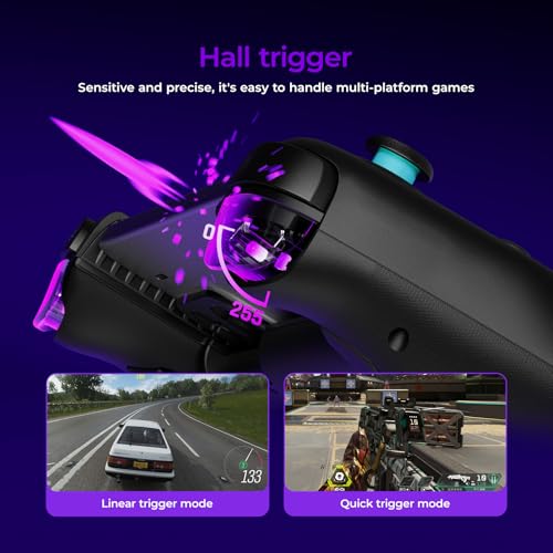 Image of leadjoy Blead Plus Wireless Gaming Controller Hall Trigger /Joysticks Bluetooth Wireless Gamepad with Two DIY Back Keys for Switch /Switch 2 /Android /iOS /PC