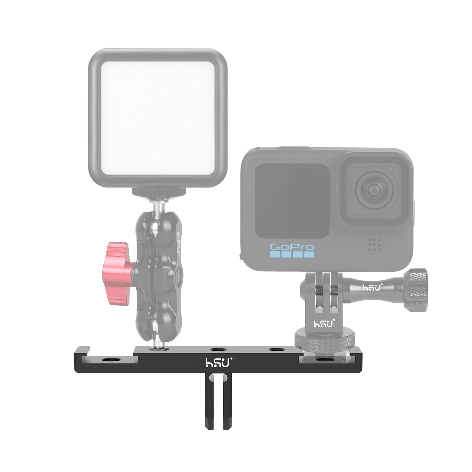 Amazon | Gopro ダブルアダプター マウント アルミ製 デュアル