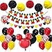 Produktbild Fangleland Mickey Motto Partydekorationen Birthday Party Set mit rot schwarz gelb Luftballons Girlande Alles Gute zum Geburtstag Banner für Geburtstag Baby Shower