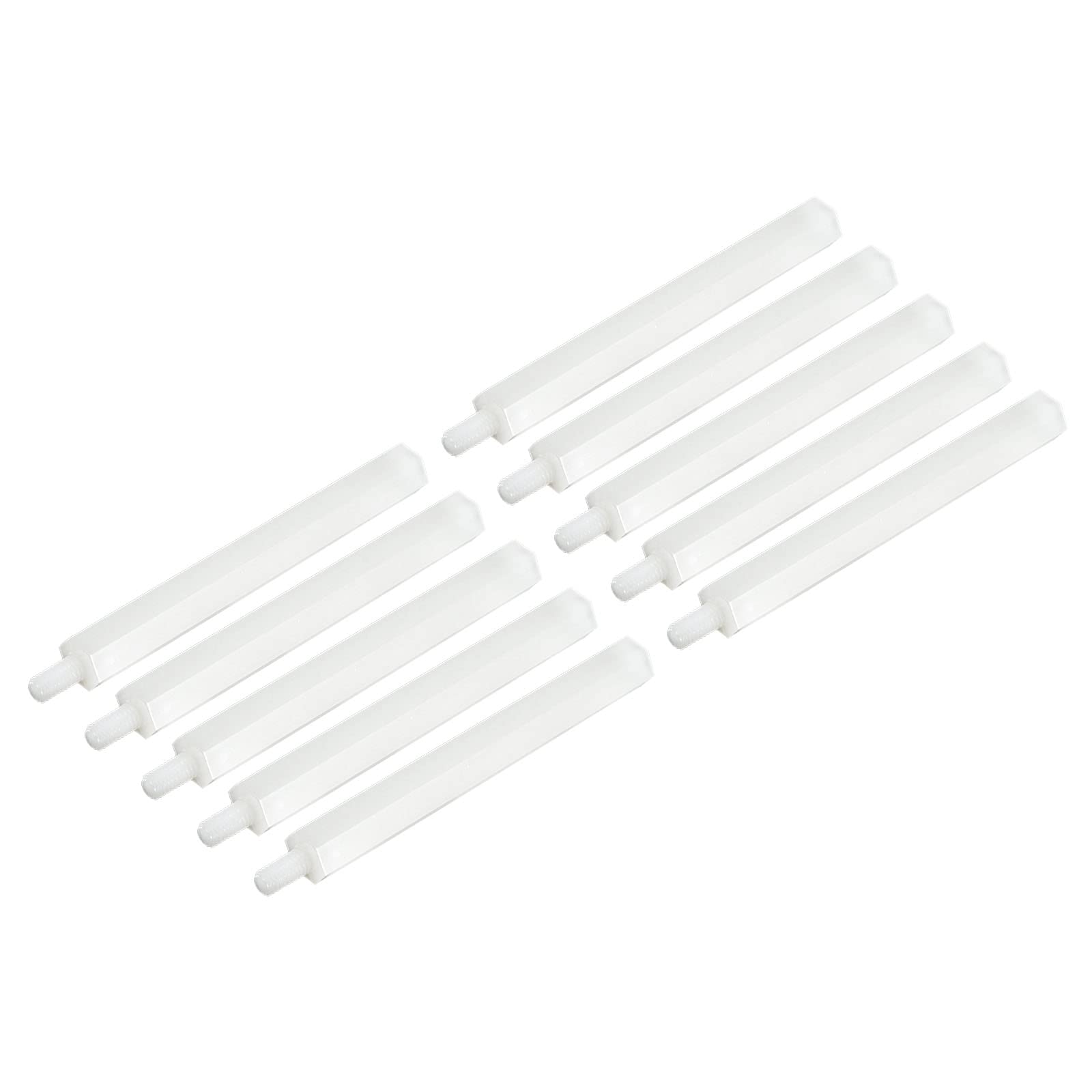 YOKIVE 30 Pcs Nylon Hexagon Threaded Spacer, Hex Spacer with Male Thread