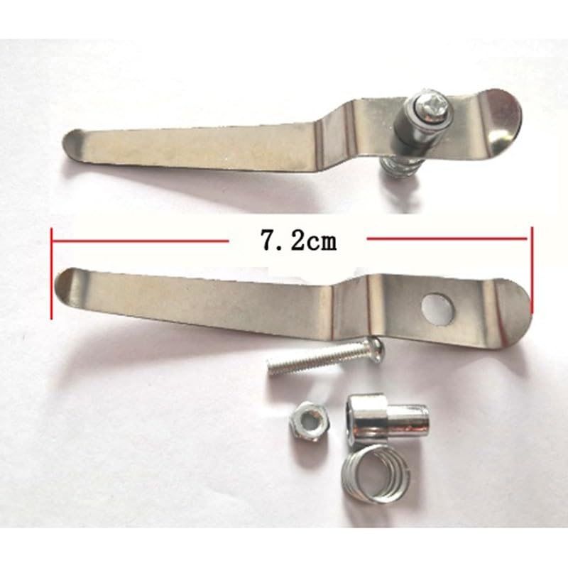 Microscope 2pcs Stereo Biological Microscope Stage Holder Slides Clips Stainless Steel(7.2CM)